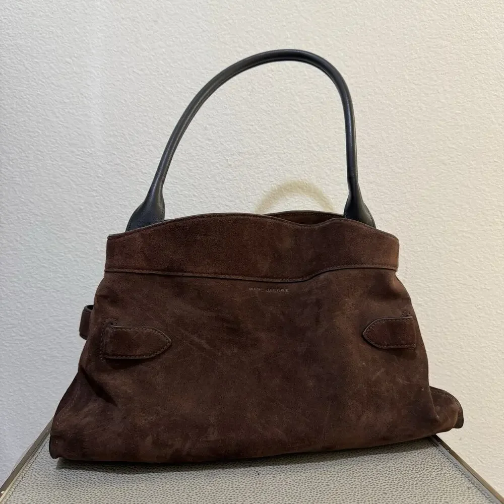 Marc Jacobs Satchel Shoulder bag ‘Dakota’ - Suede Dark Brown - Picture 8 of 16